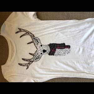J.Crew collectors reindeer tee